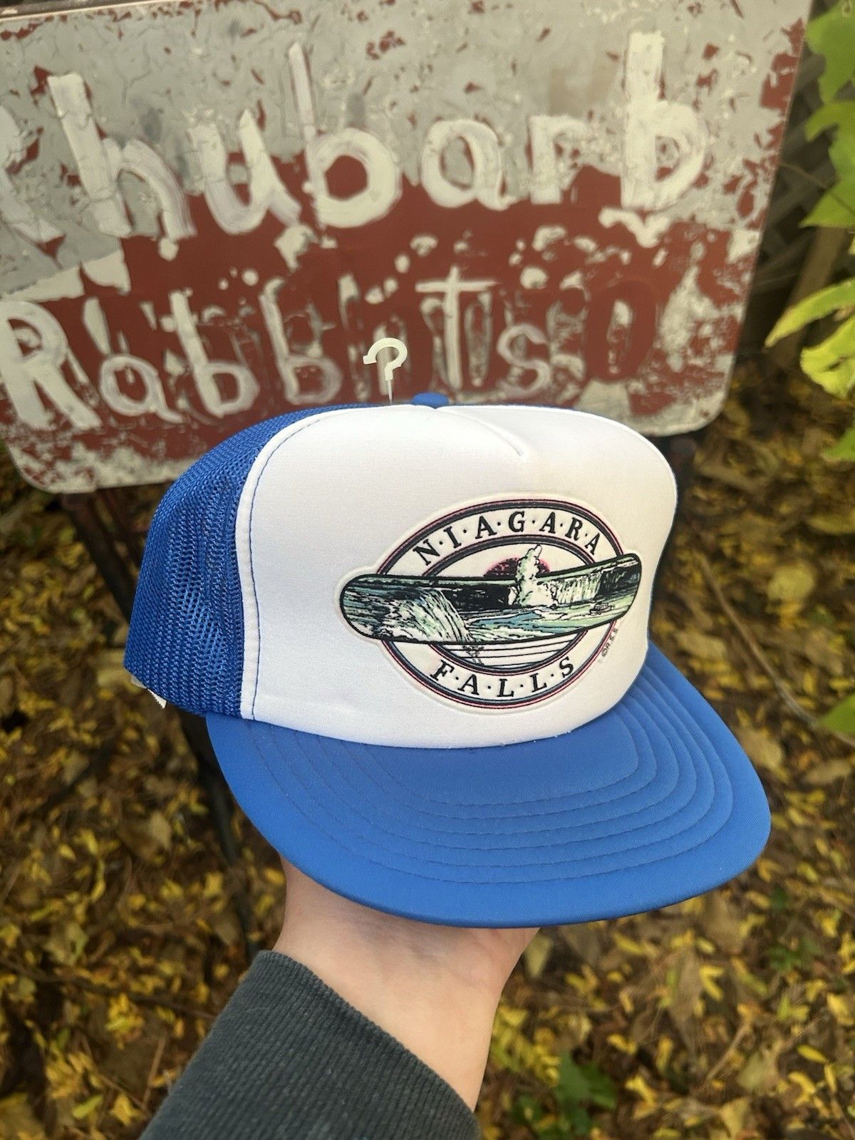 Vintage trucker hat Niagara Falls Canada New York waterfall nature Size ONE SIZE - 1 Thumbnail