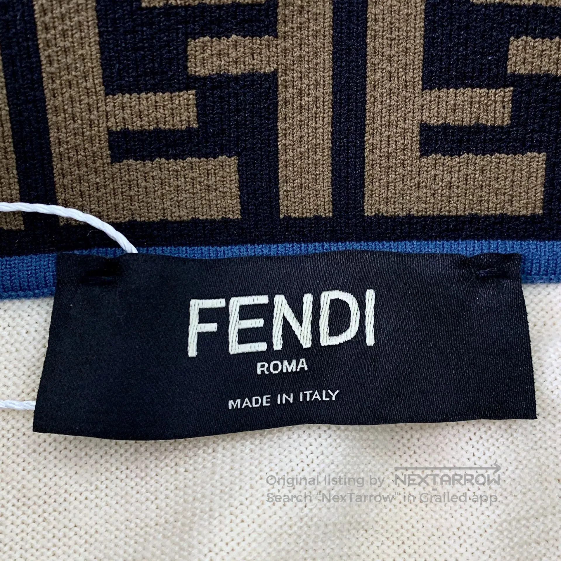 Fendi Fendi Logo Long-Sleeve Knit Sweater. Size US M / EU 48-50 / 2 - 5 Thumbnail