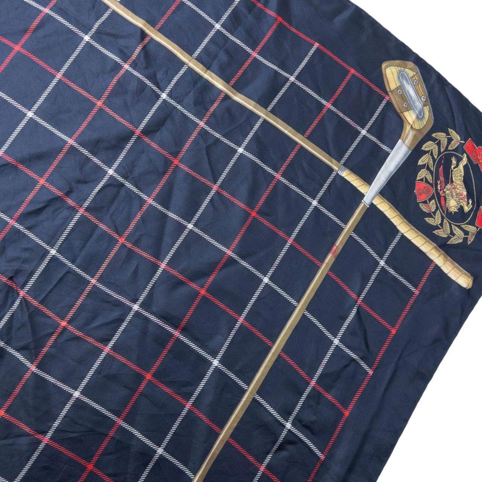 Burberry Vintage 90s Burberry Golf Club Silk Scarf Size ONE SIZE - 5 Thumbnail