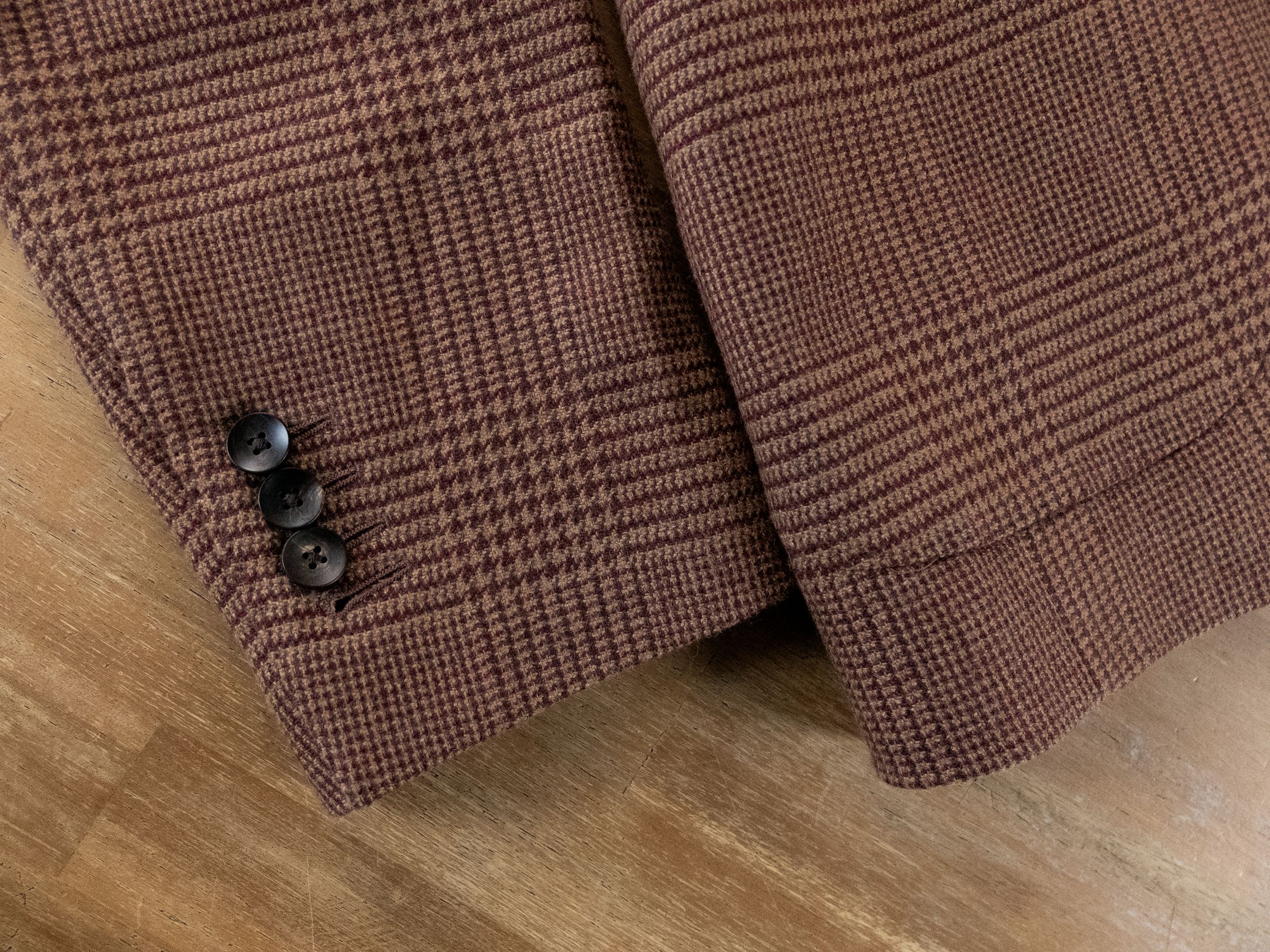 Lardini LARDINI brown glen check wool sportscoat jacket Size 38 US Size 38R - 7 Thumbnail
