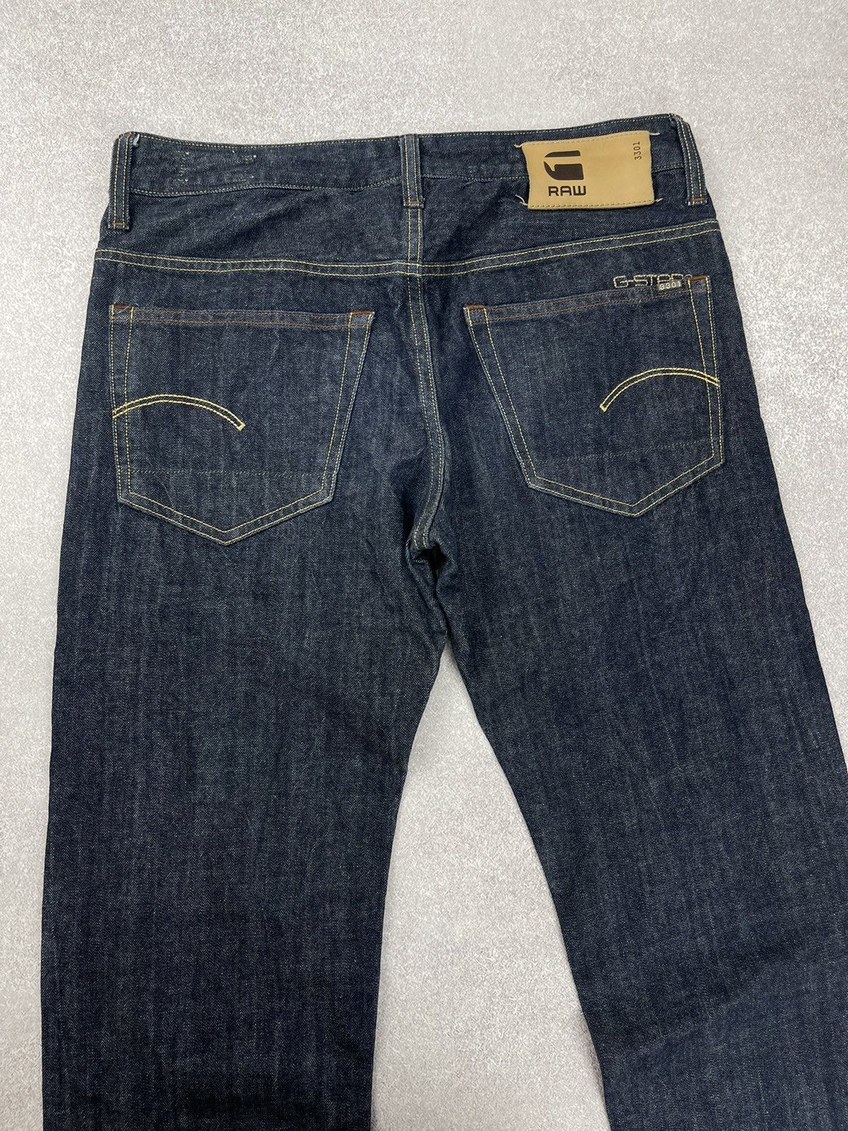 G-Star × Vintage Vintage G-Star Raw 3301 Denim Jeans Men’s Size US 32 / EU 48 - 11 Thumbnail