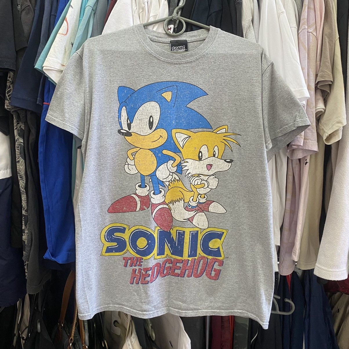 Disney Vintage Sonic The Hedgehog Big Graphic logo cartoon tee Size US S / EU 44-46 / 1 - 1 Thumbnail