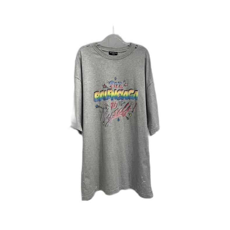 Balenciaga Cartoon Logo Print T-shirt