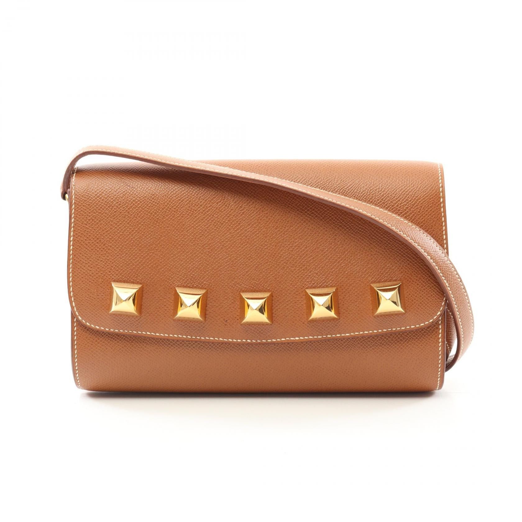 Hermes Hermes Dogon Medor Gold Shoulder Bag Courchevel Light Brown Hardware Stamp Size ONE SIZE - 1 Thumbnail