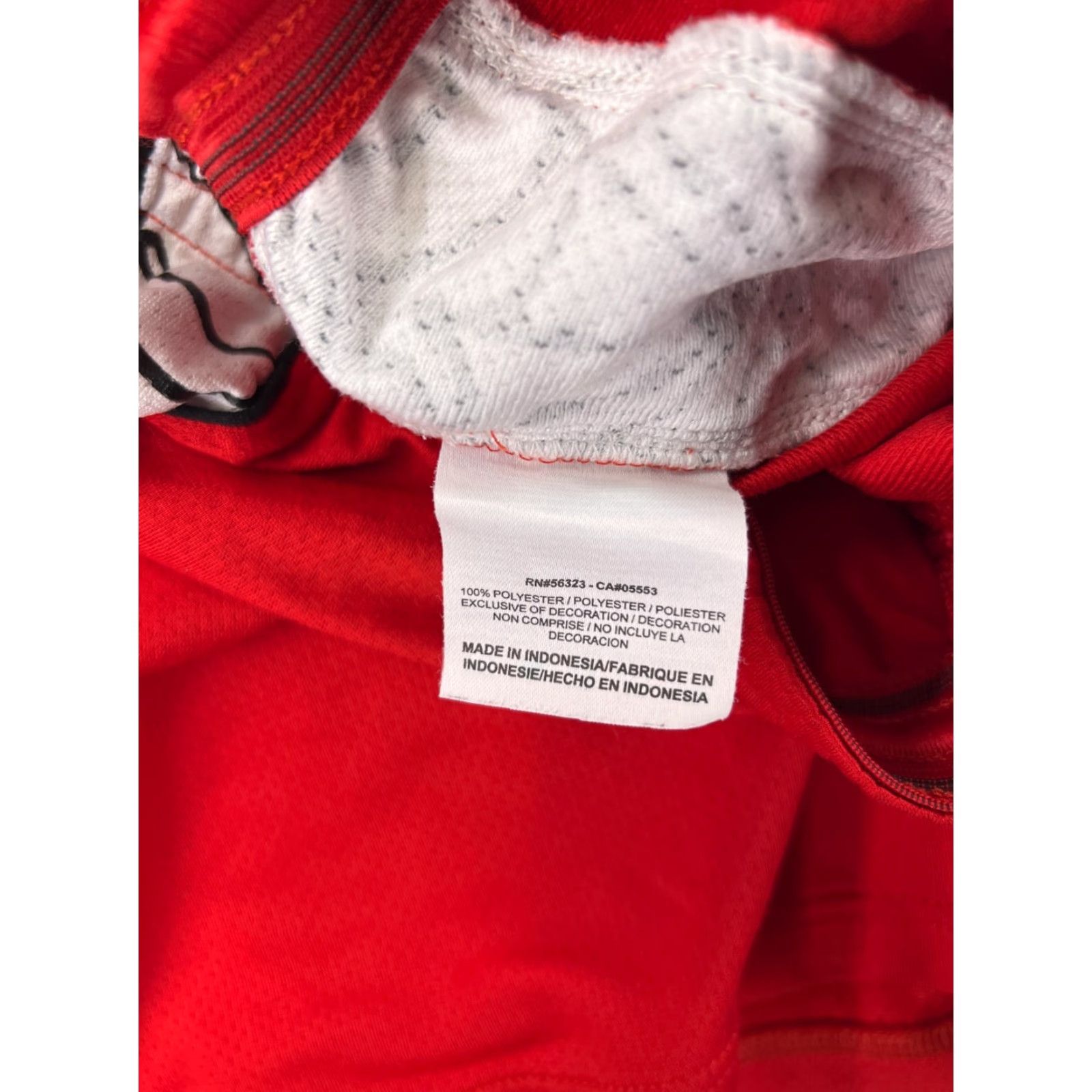 Nike Nike Shorts Womens Large Red White Running Jogging Polyester DriFit Spiderweb Size 36" / US 14 / IT 50 - 4 Thumbnail