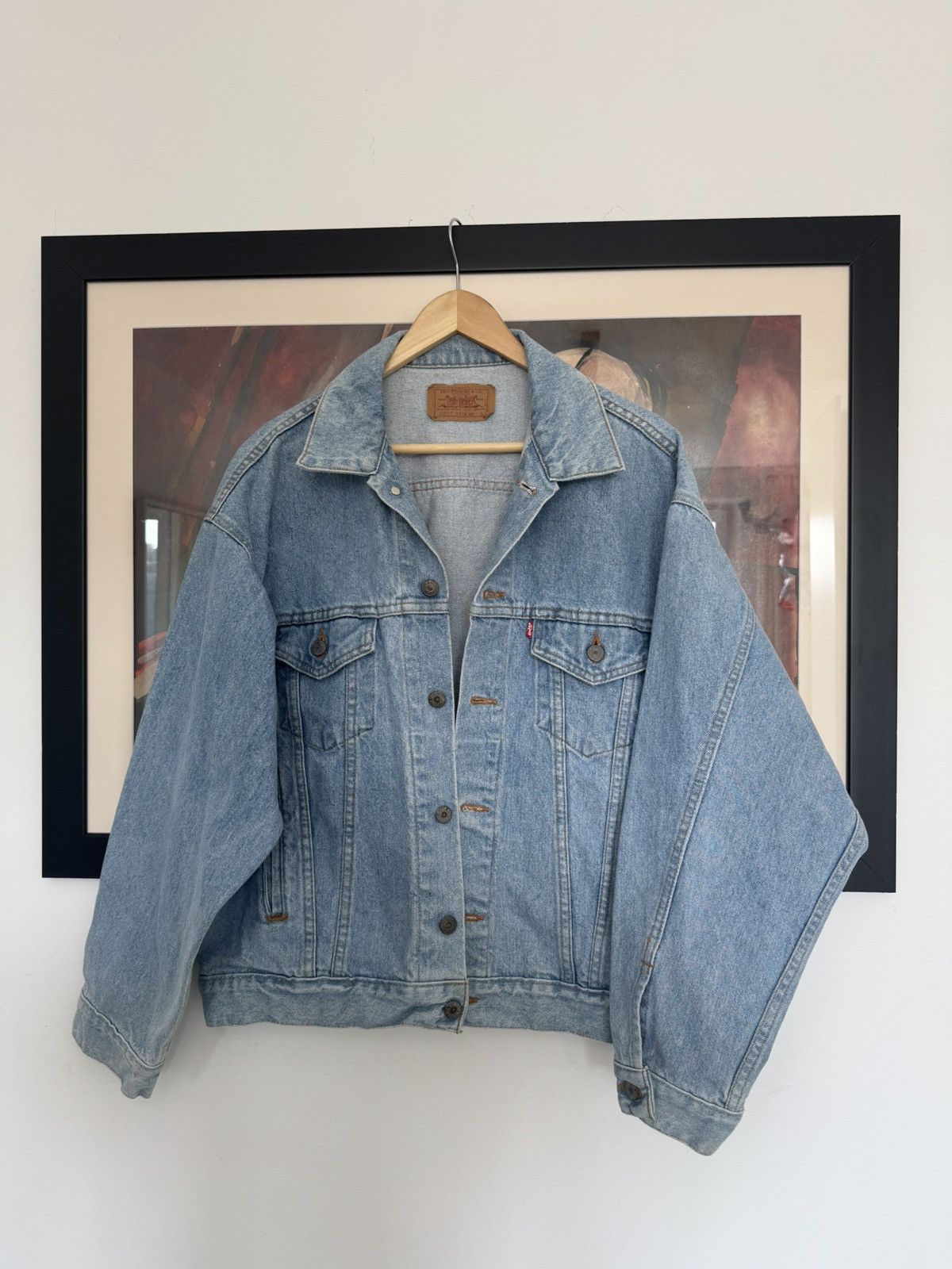 Levi's Levis Vintage Denim Trucker Jacket 70507 90s Made In USA Size US L / EU 52-54 / 3 - 2 Thumbnail