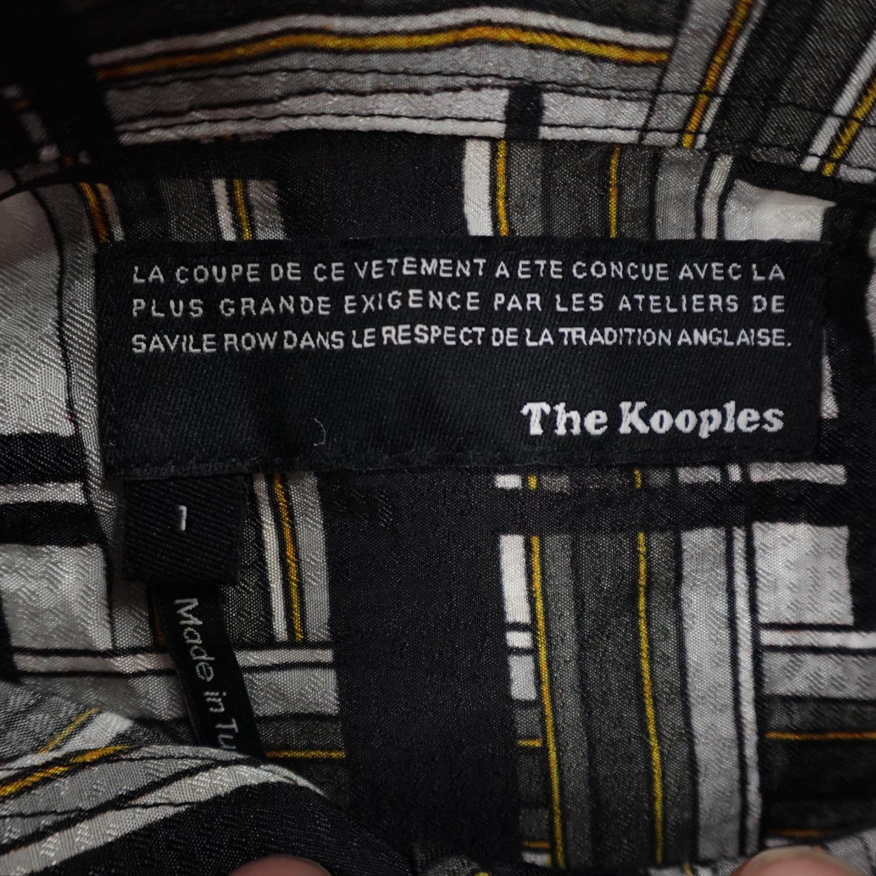 The Kooples The Kooples Shirt Womens Small Black White Geometric Check Button Front Top Size S / US 4 / IT 40 - 7 Thumbnail