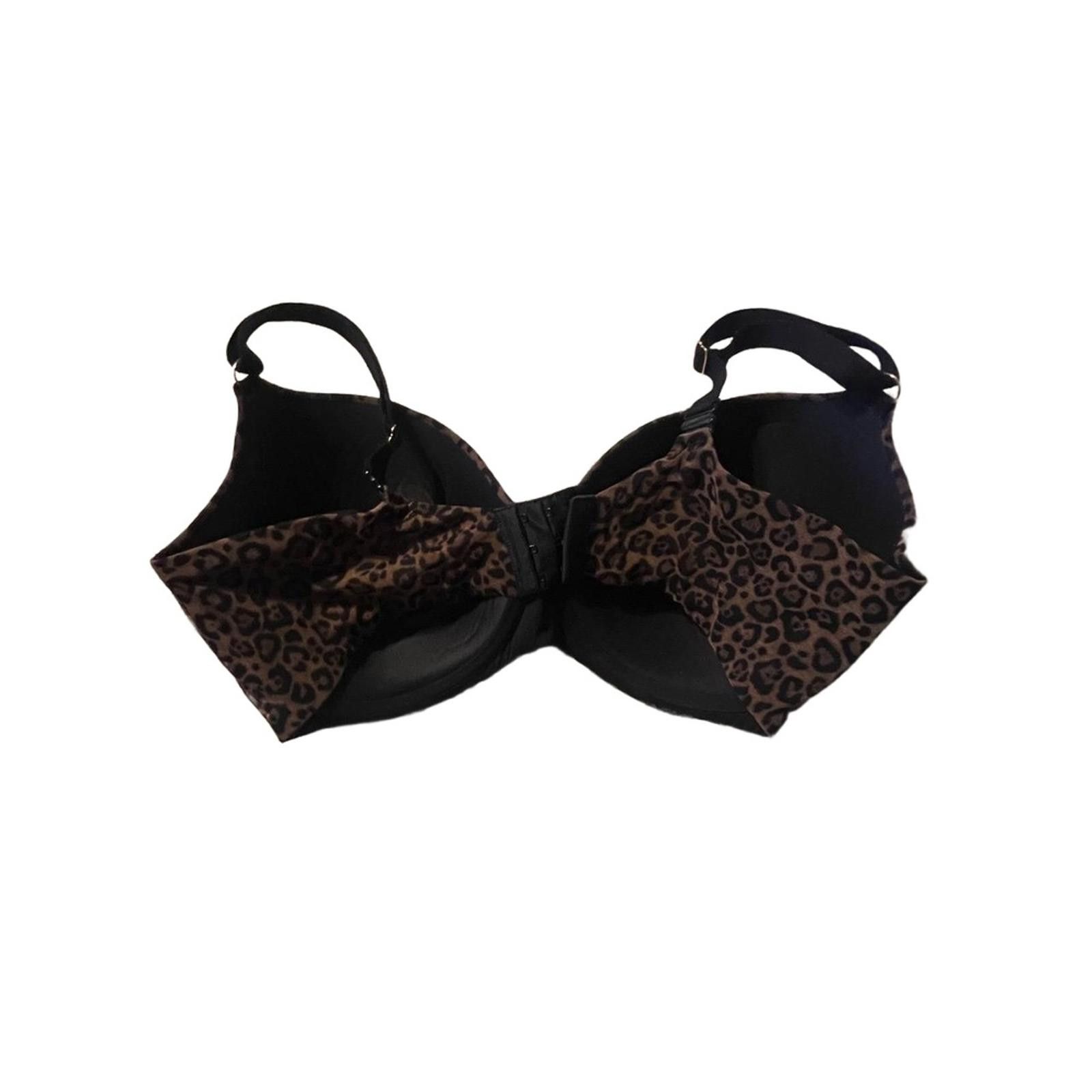 Other Smart & Sexy Bra 40DDD Brown Black Leopard Print light Pad Size ONE SIZE - 3 Thumbnail