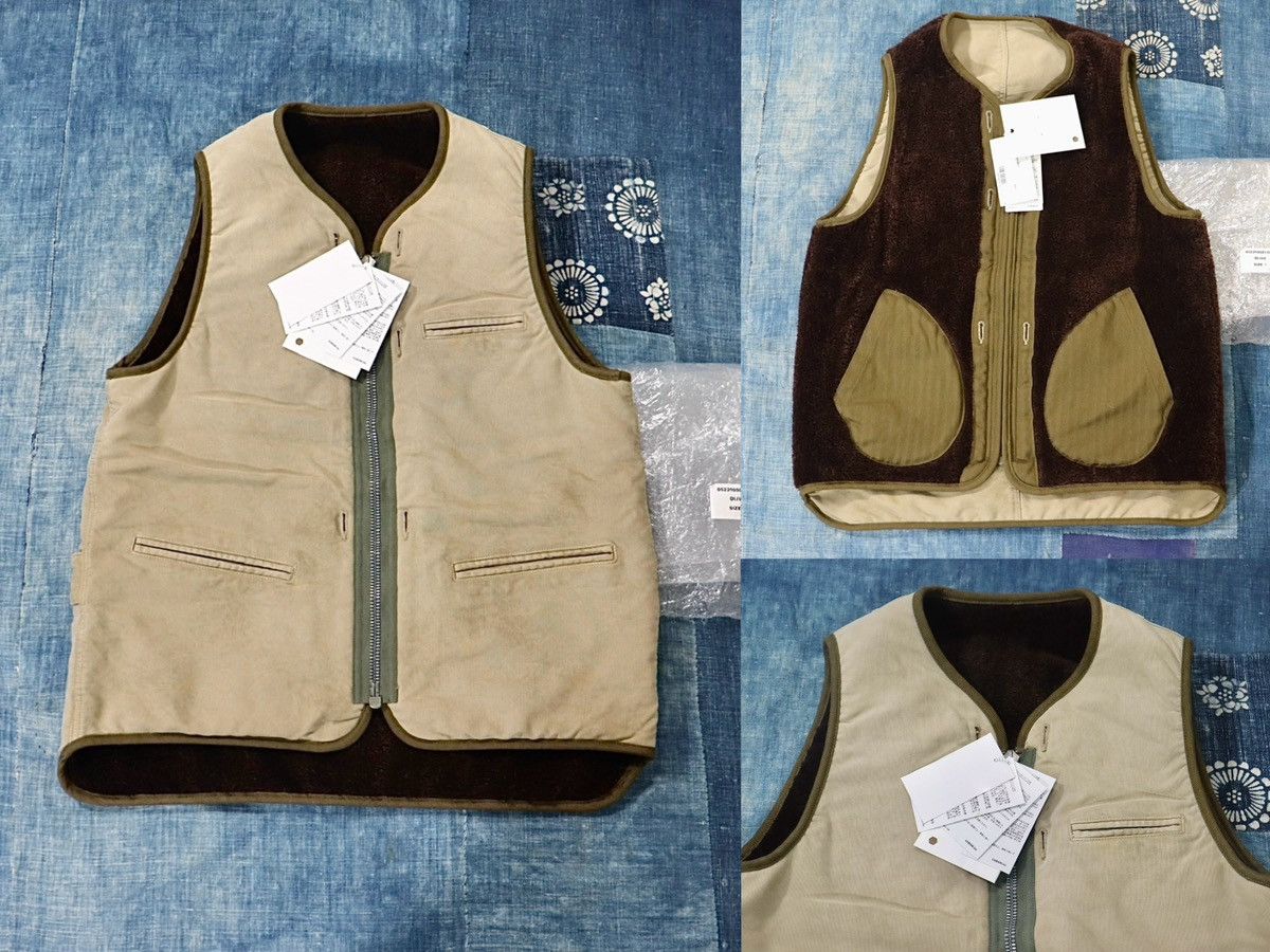 image of Visvim 23Ss Liner Vest C/d in Olive, Men's (Size Small)