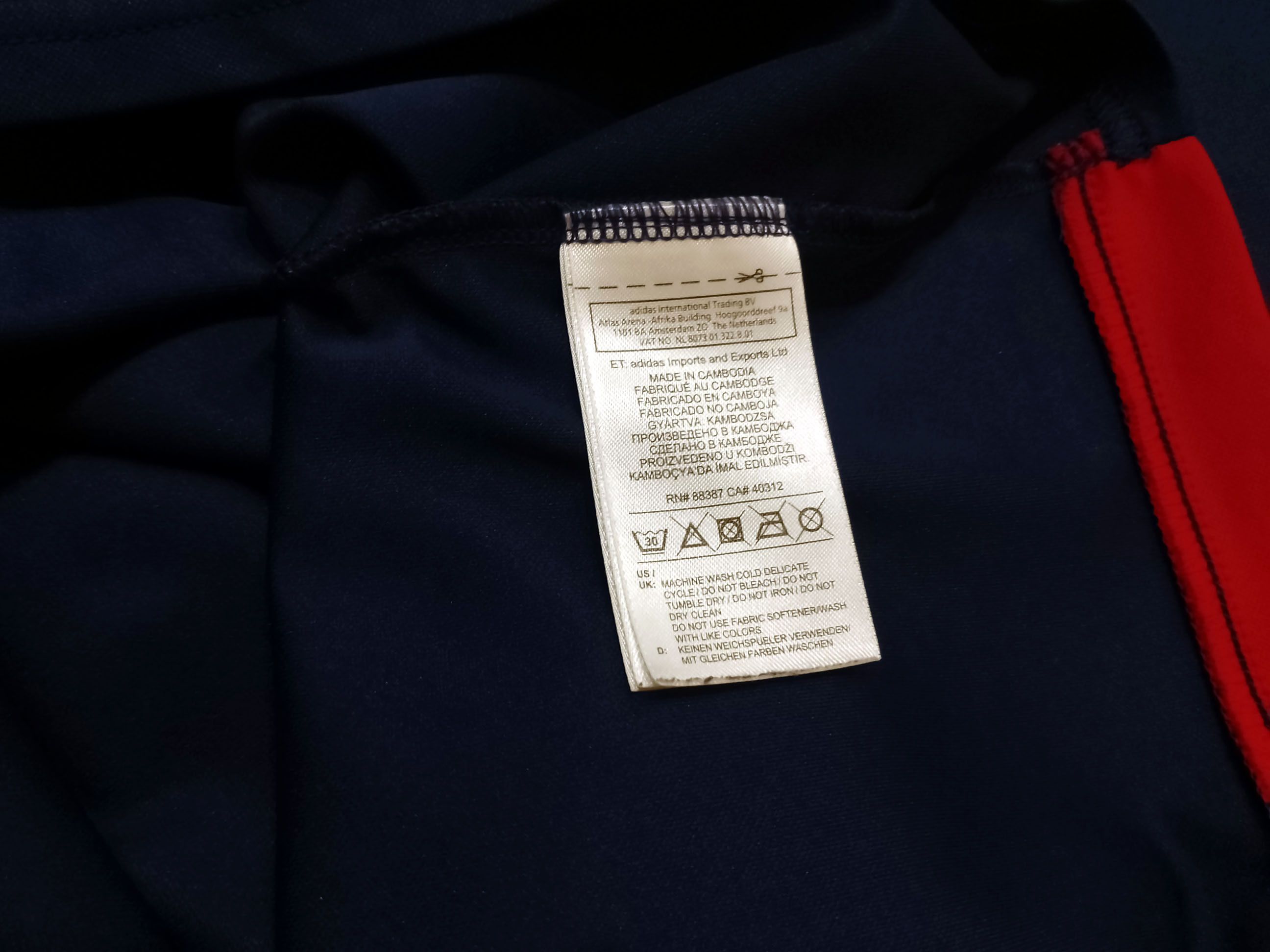 Adidas Ajax Training Football Shirt 2017–2018 by Adidas – Size L Size US L / EU 52-54 / 3 - 5 Thumbnail