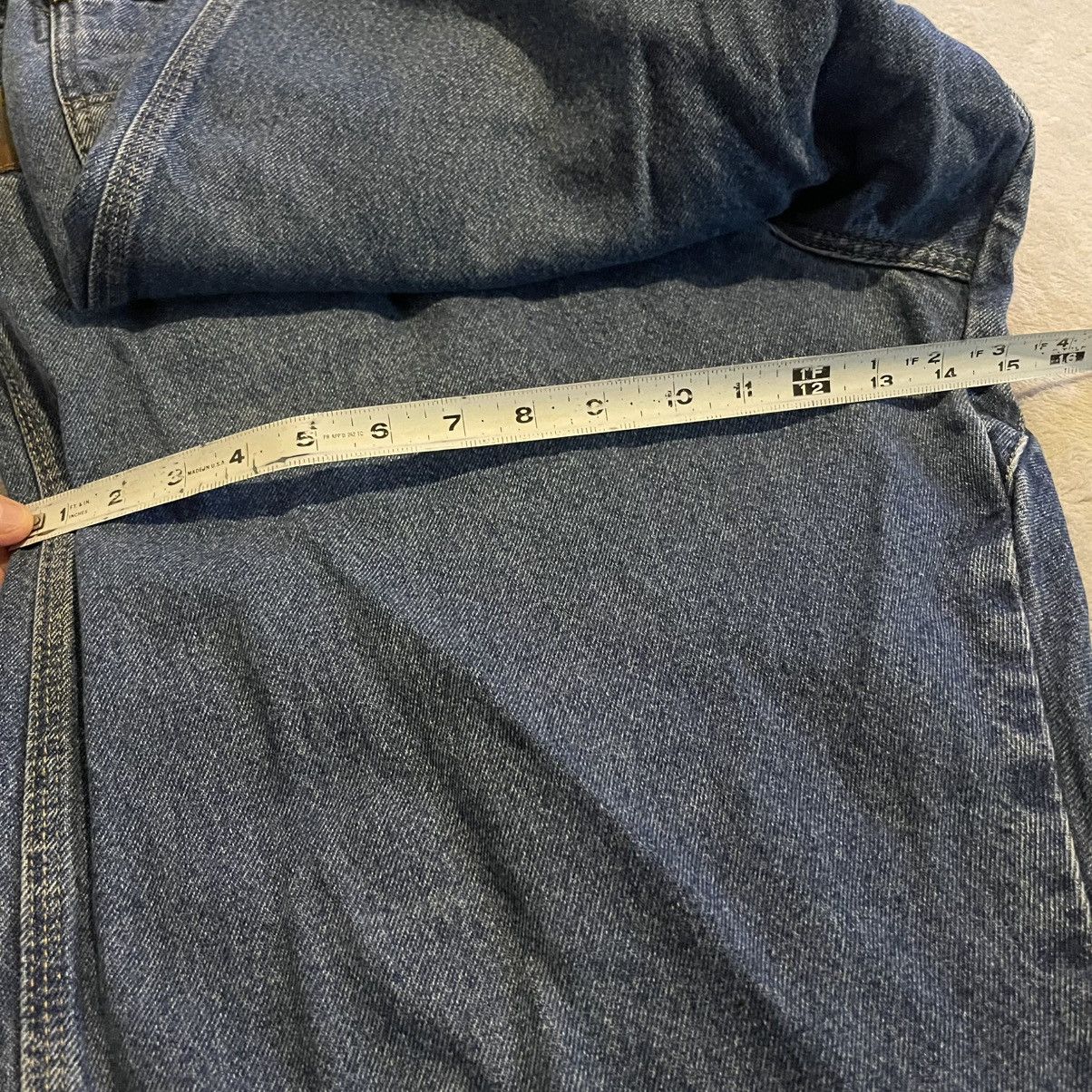 Wrangler Vintage 90s Wrangler Riggs Workwear Jeans Mens 44x32 Blue Size US 42 / EU 58 - 12 Thumbnail