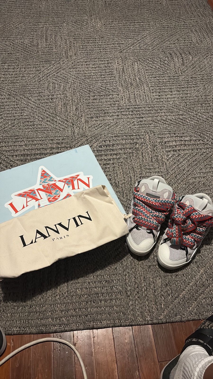 Lanvin Lavin curb Grey/blue Size US 8 / EU 41 - 1 Thumbnail