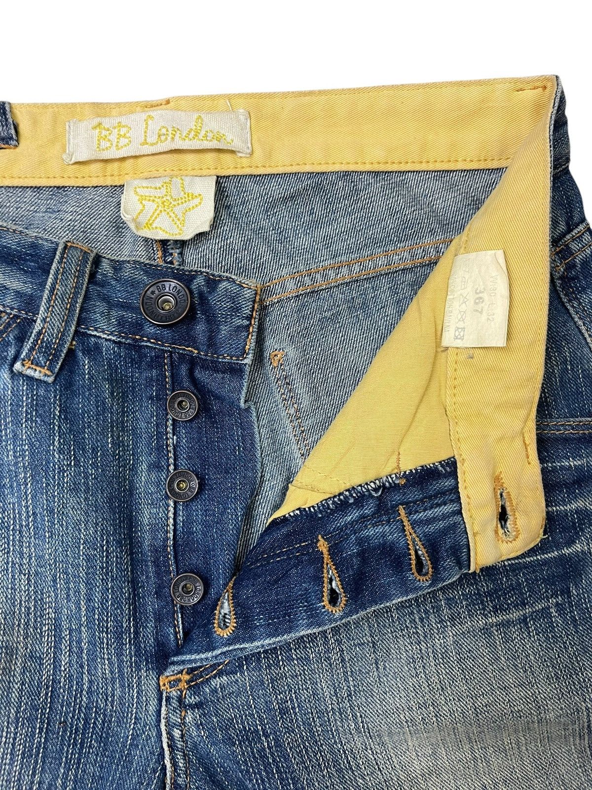 Japanese Brand Vintage BB London Jeans Streetwear Size US 30 / EU 46 - 6 Thumbnail