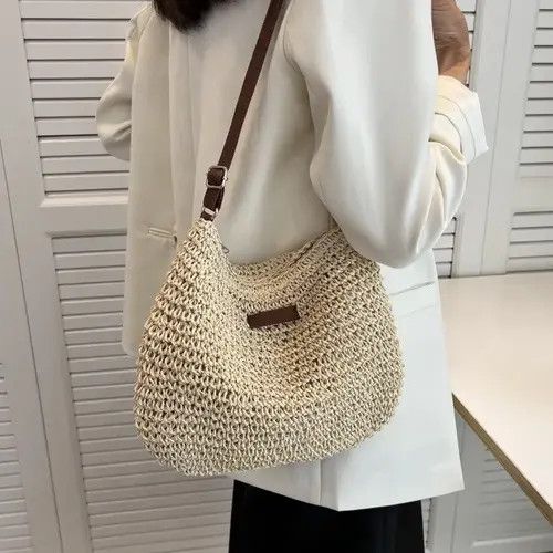 Custommade × Designer × High Sport Bag Crossbody Messenger Shoulder Beach Holiday Straw Bag Size ONE SIZE - 3 Thumbnail