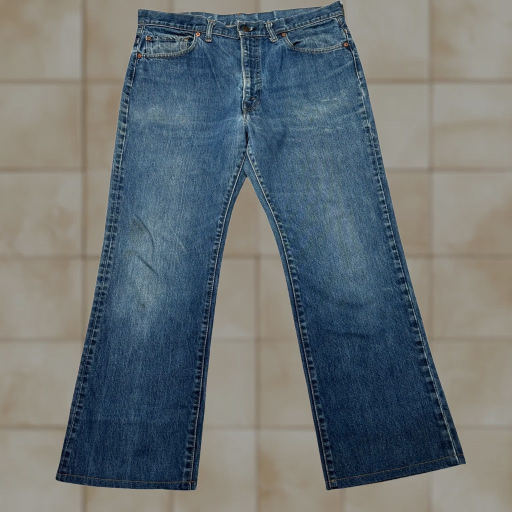 Levi's VINTAGE Levi's 517 0217 Jeans Men's 36x28 Talon Flare Bootcut 70s Blue Size US 36 / EU 52 - 1 Thumbnail