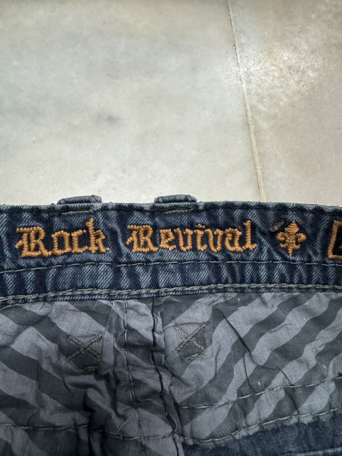 Vintage 💥BOOTCUT💥ROCK REVIVAL REMY SLIM BOOT STONED WASHED Size US 31 - 9 Thumbnail