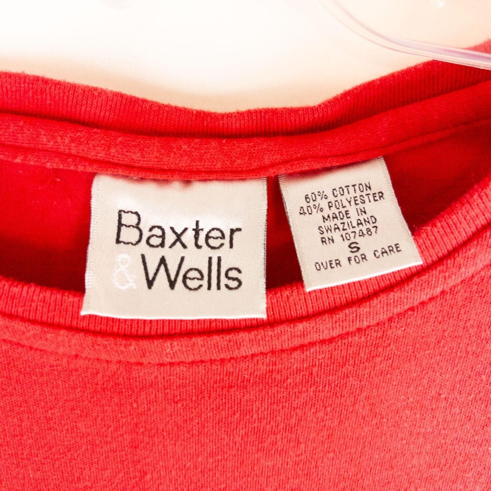 Other Baxter & Wells Vintage Red Solid T-Shirt Womens Small Size S / US 4 / IT 40 - 7 Thumbnail