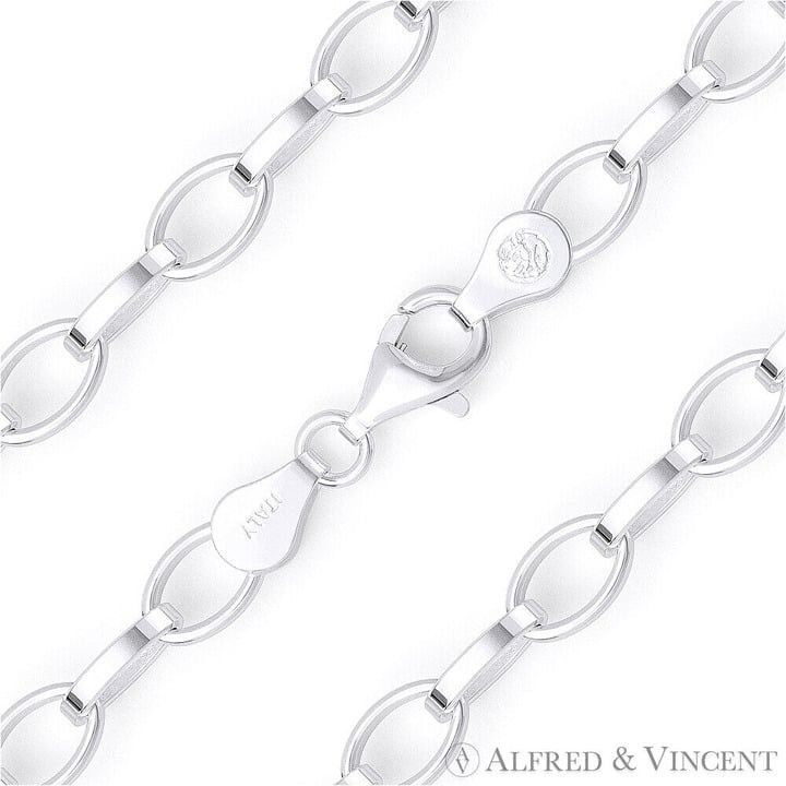Other Romy Oval Cable Chain Necklace in .925 Italy Sterling Silver Size ONE SIZE - 1 Thumbnail