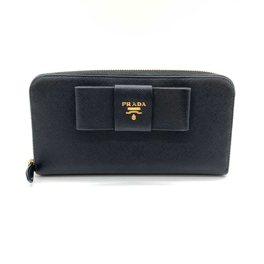 Prada Prada Prada Saffiano Leather Long Wallet 1ML506 Leather Long Wallet 1ML506 in Very Good Condition Size ONE SIZE - 1 Thumbnail