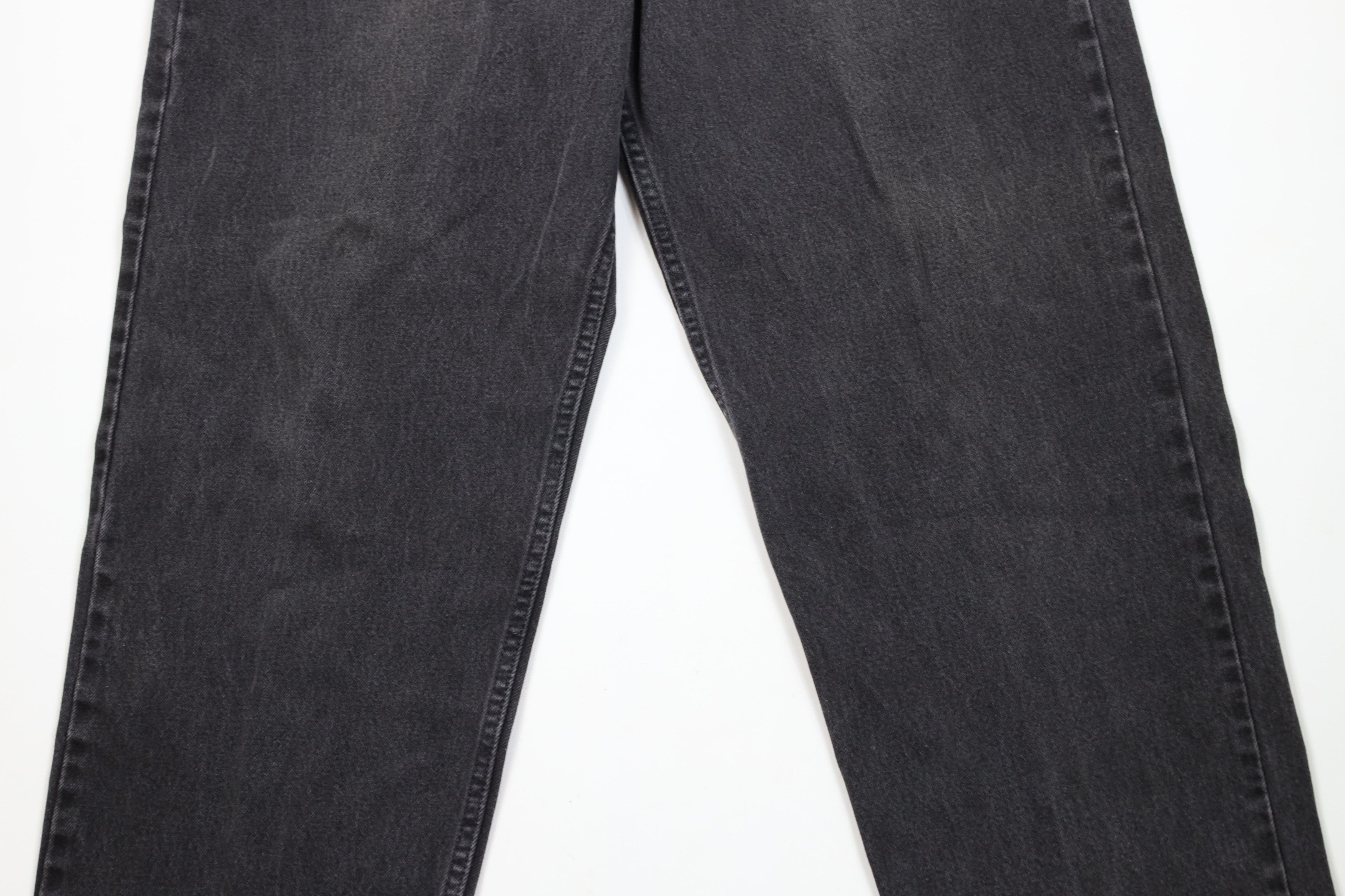 Levi's Vintage 90s Levis 550 Orange Tab Denim Jeans Black Cotton Size US 40 / EU 56 - 3 Thumbnail