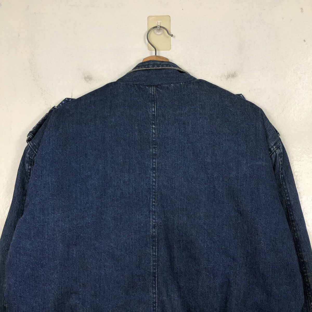 Issey Miyake 📌Vintage Denim Bomber Jacket Pezzo Bondage Blanket Size US M / EU 48-50 / 2 - 11 Thumbnail