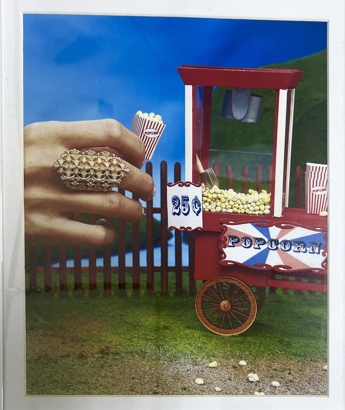 Chrome Hearts × Vintage Chrome Hearts carnival popcorn 9x11 Framed poster Size ONE SIZE - 2 Thumbnail
