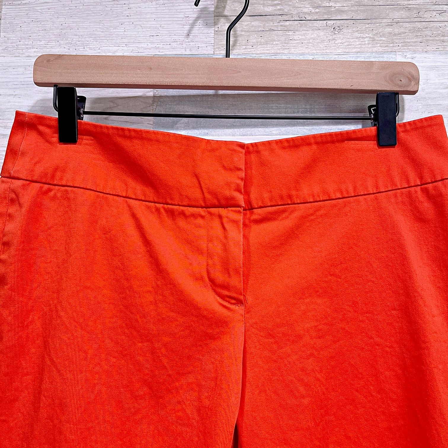 Loft LOFT Mid Rise Crop Chino Pants Orange Womens 4 Size 27" / US 4 / IT 40 - 2 Thumbnail