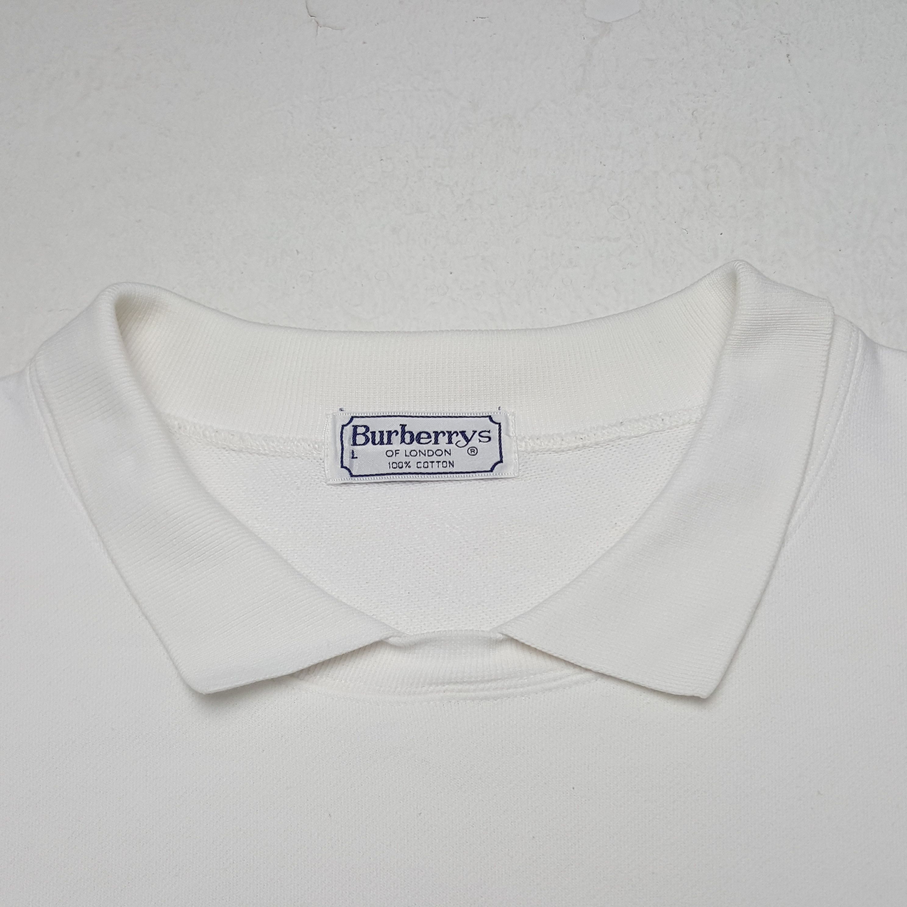Burberry × Vintage Vintage Burberry Italian Brand Embroidery Logo Sweatshirt Size US XL / EU 56 / 4 - 4 Thumbnail