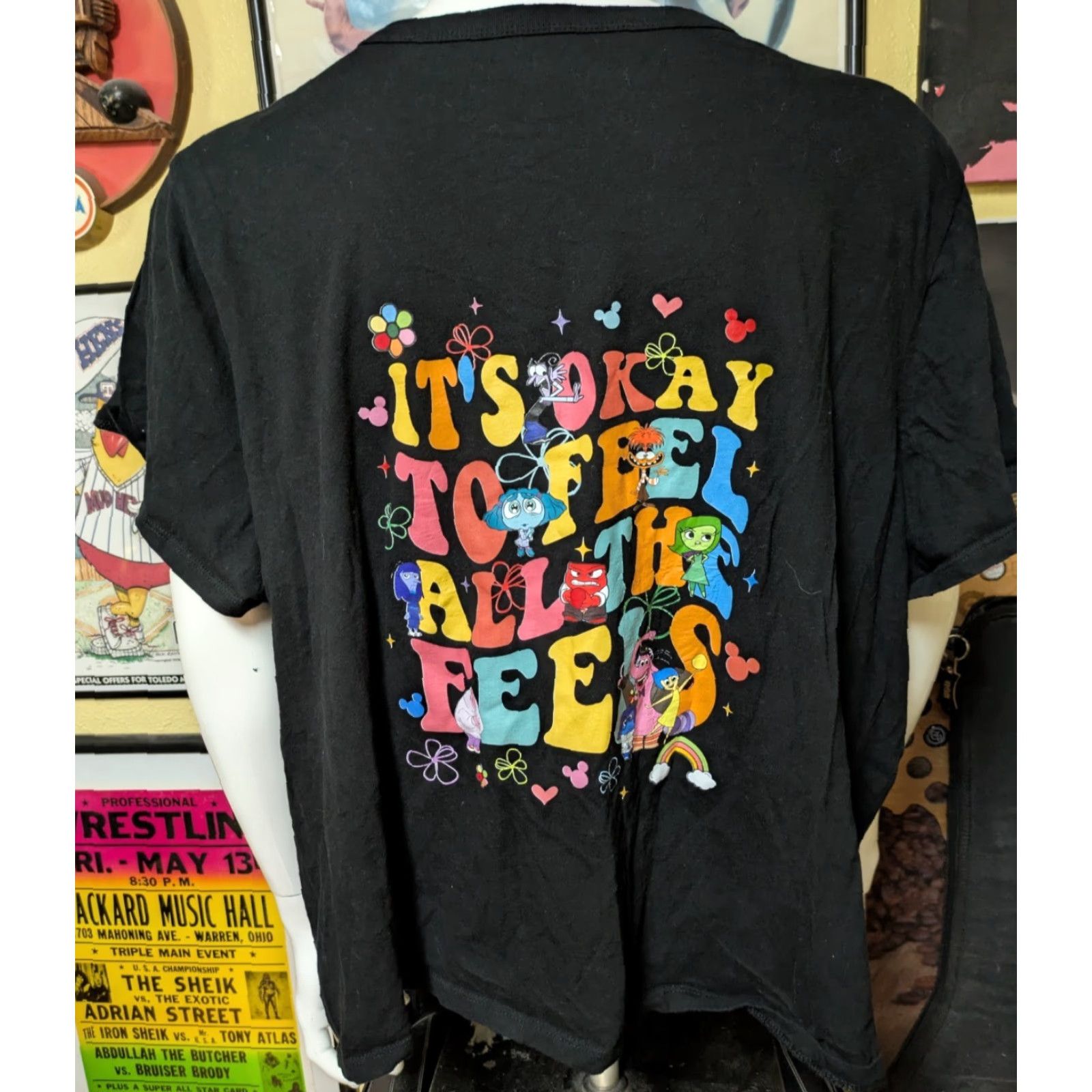Old Navy Womens Old Navy T-Shirt Shirt 4XL Black Disney Inside Out Minnie Mouse Casual Womens Size XXL / US 16-18 / IT 52-54 - 3 Thumbnail