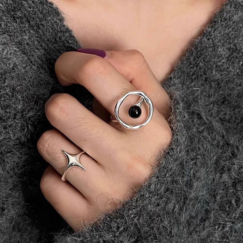 Jewelry New Trend Jewelry Rings Open Size Chrome Ring (Size 7-13) Size ONE SIZE - 2 Thumbnail