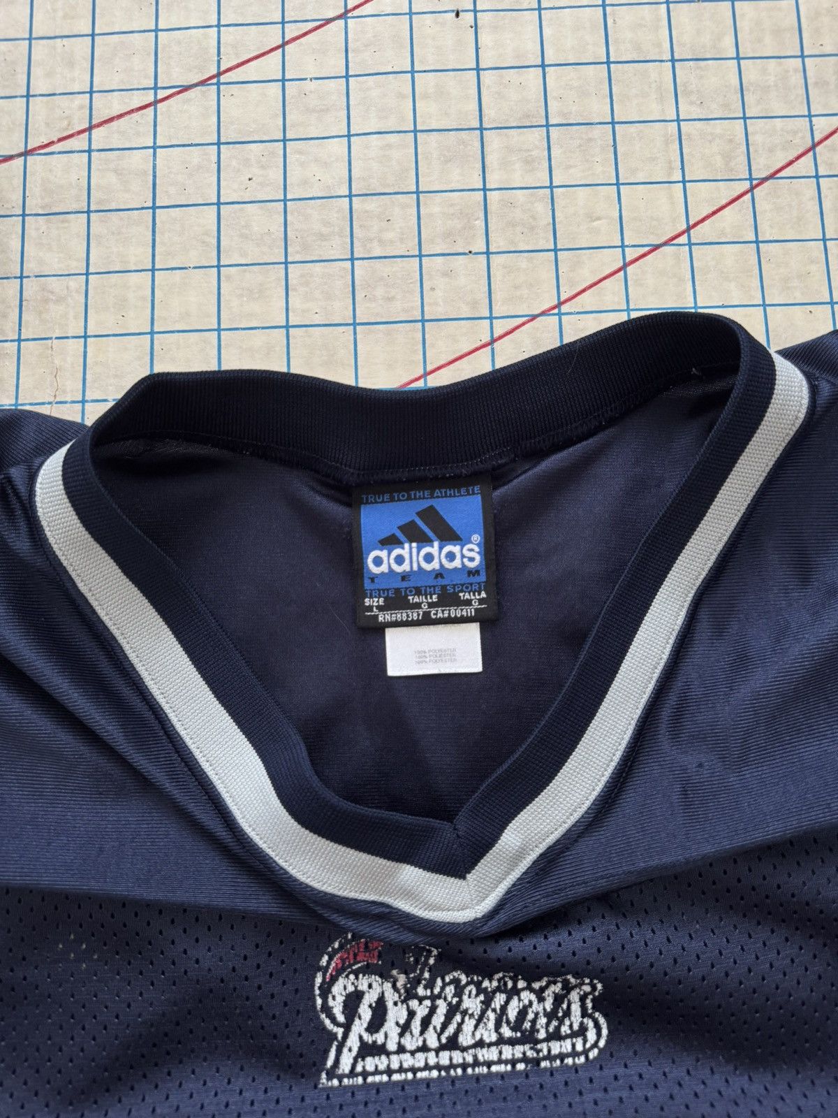 Adidas Vintage Adidas Team New England Patriots Drew Bledsoe Jersey Size US L / EU 52-54 / 3 - 7 Thumbnail