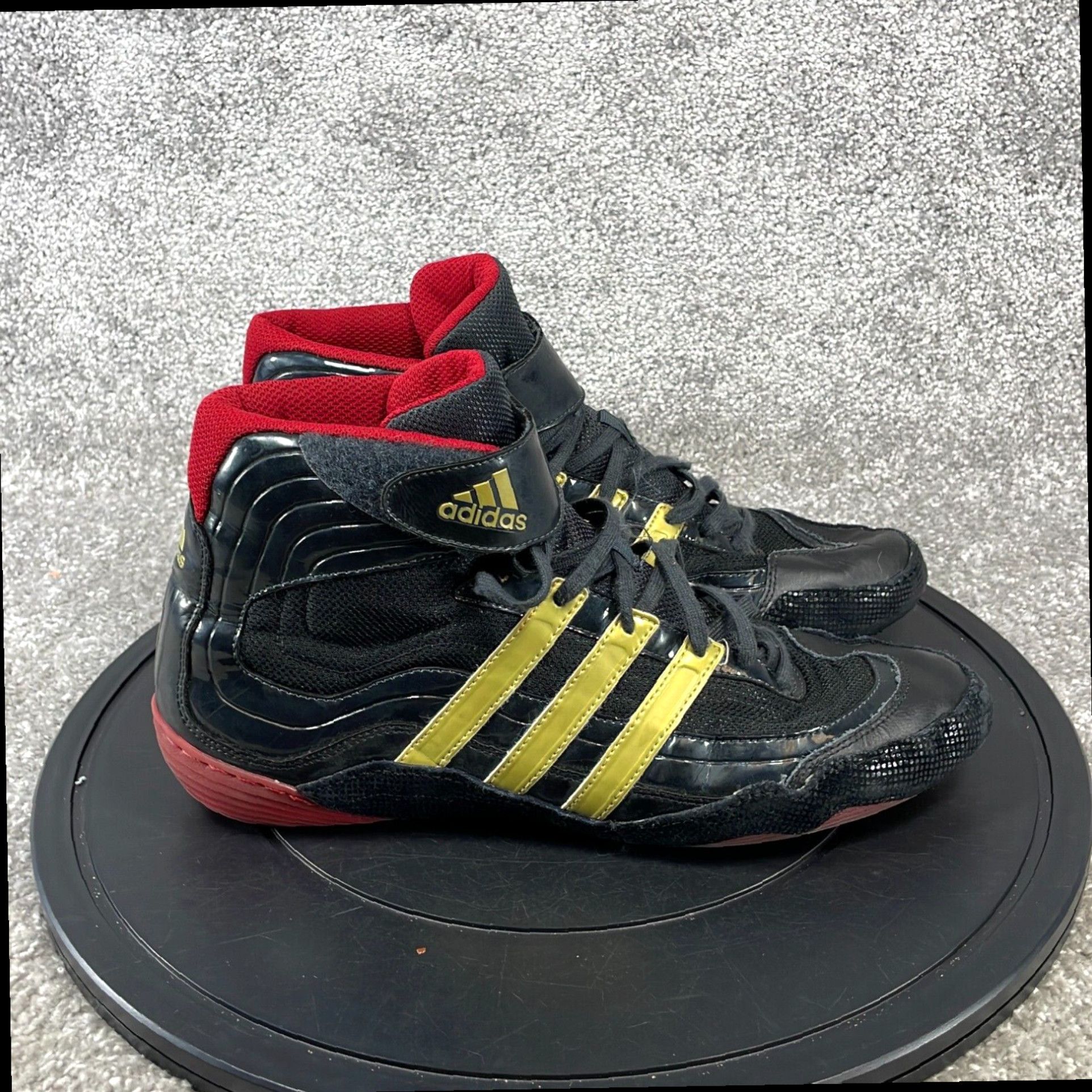 Adidas Men s Black and Gold Tyrint 08 Wrestling Sneakers in Size 11 by Adidas Grailed