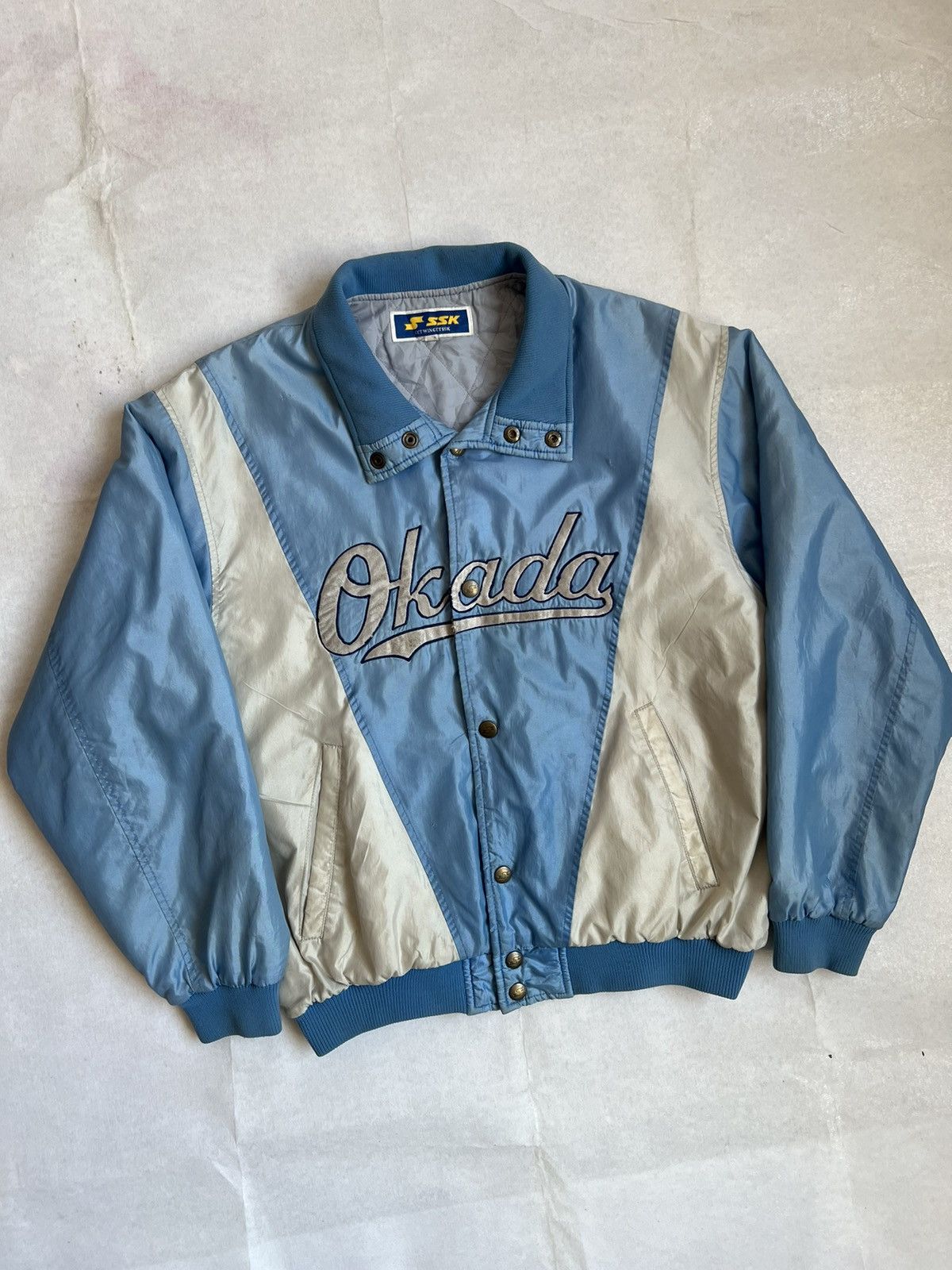 Japanese Brand Vintage Get Win Get SSK Okada Bomber Jacket Sportswear Size US M / EU 48-50 / 2 - 2 Thumbnail