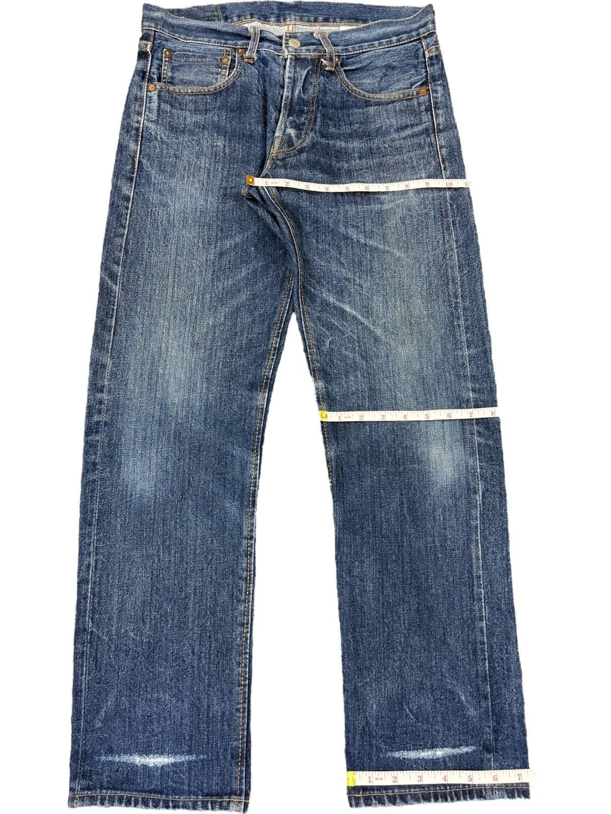 CAT'S PAW Vintage Cat’s Paw Union Made Raw Denim Selvedge Jeans Size US 31 - 12 Thumbnail
