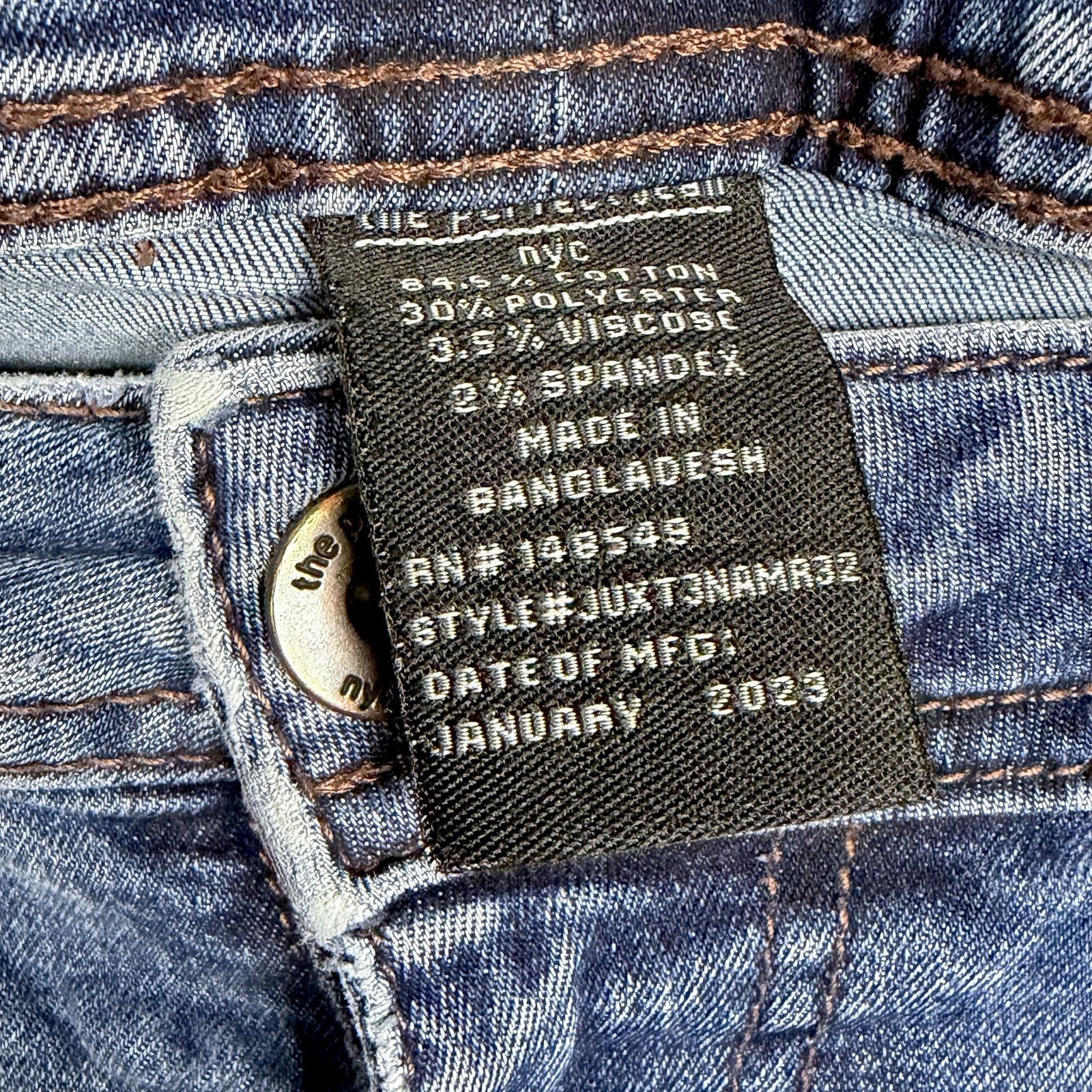 Other The Perfect Jean NYC Men's 42x32 Athletic Fit Blue Jeans Size US 42 / EU 58 - 7 Thumbnail