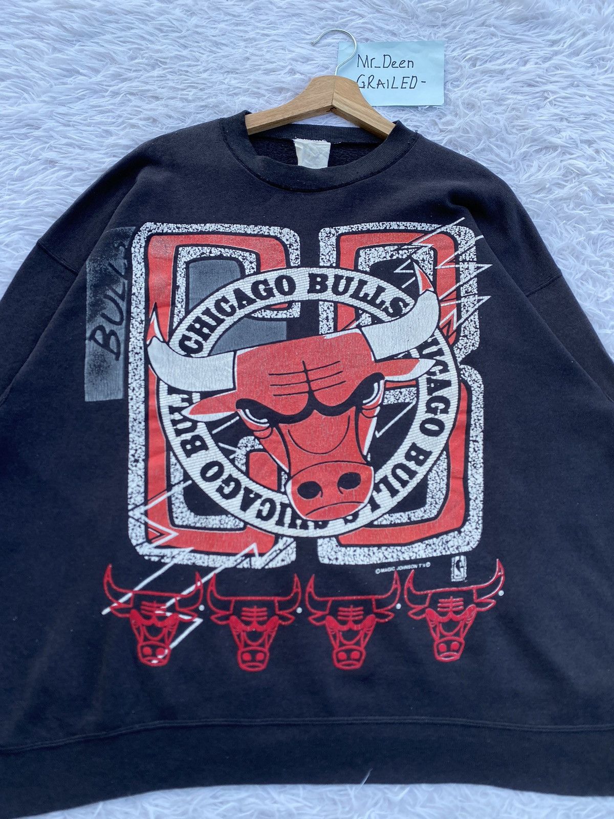 NBA Rare Vintage 90s Chicago Bulls Sweater Size US M / EU 48-50 / 2 - 7 Thumbnail