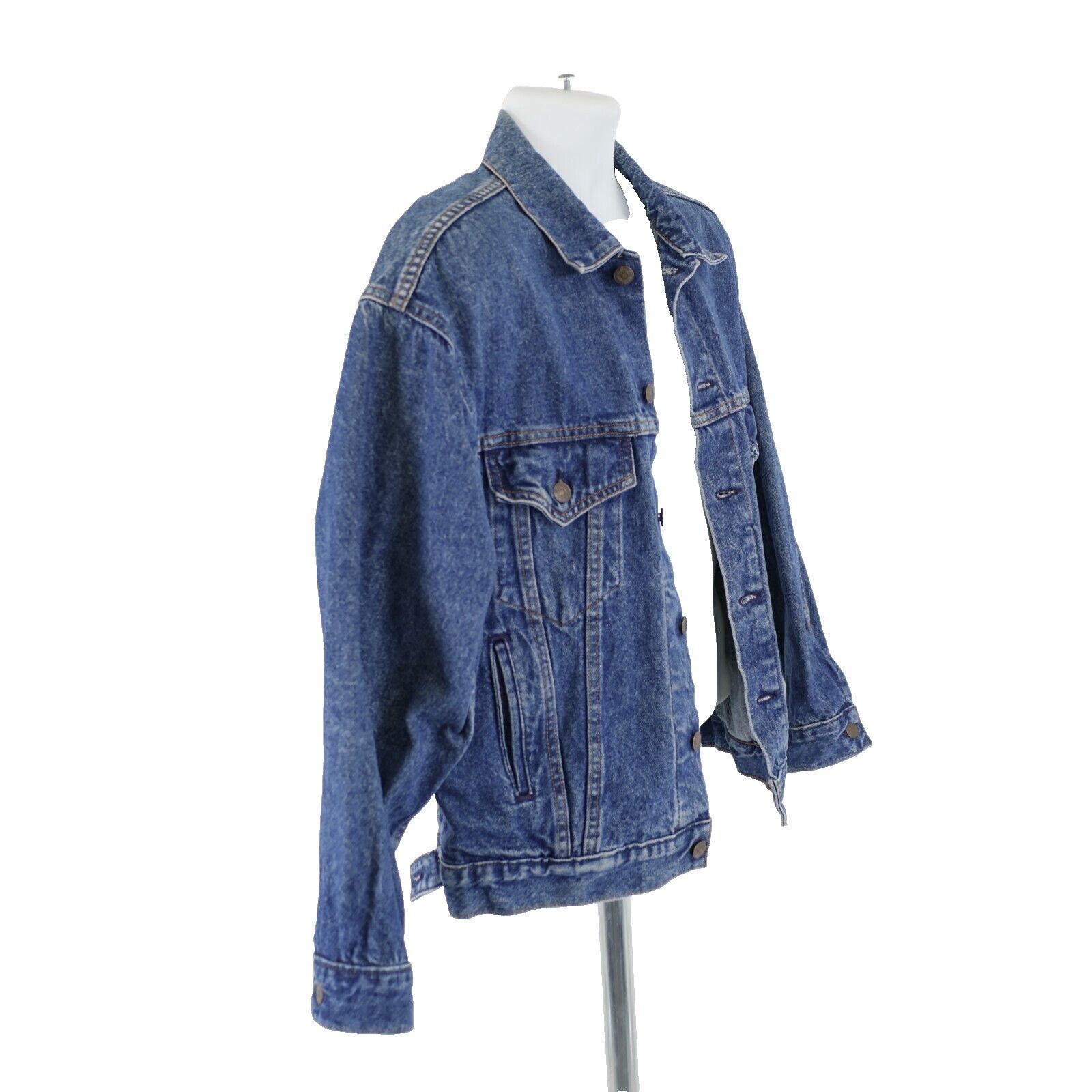 Levi's Vintage USA Levi's Blue Denim Jean Trucker Jacket Medium Size US M / EU 48-50 / 2 - 9 Thumbnail
