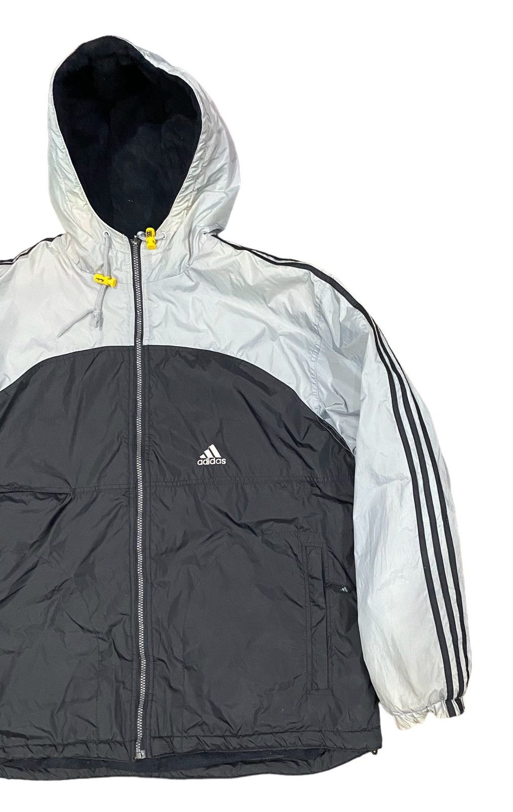 Vintage Vintage 90s ADIDAS Zipper Hoodie (L) Size US L / EU 52-54 / 3 - 9 Thumbnail