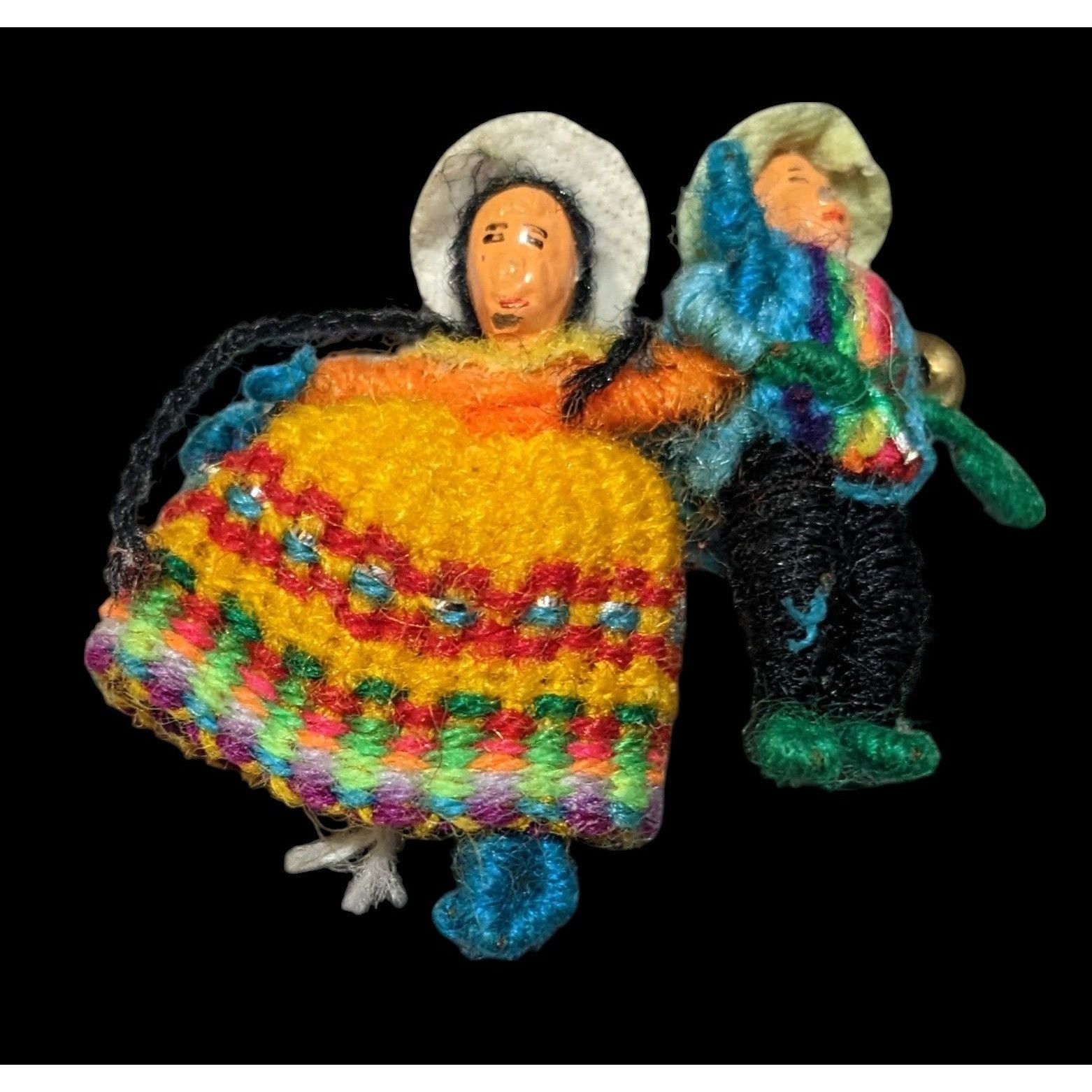 Other Vintage Handmade Souvenir Mini Knit People Pin Size ONE SIZE - 1 Thumbnail
