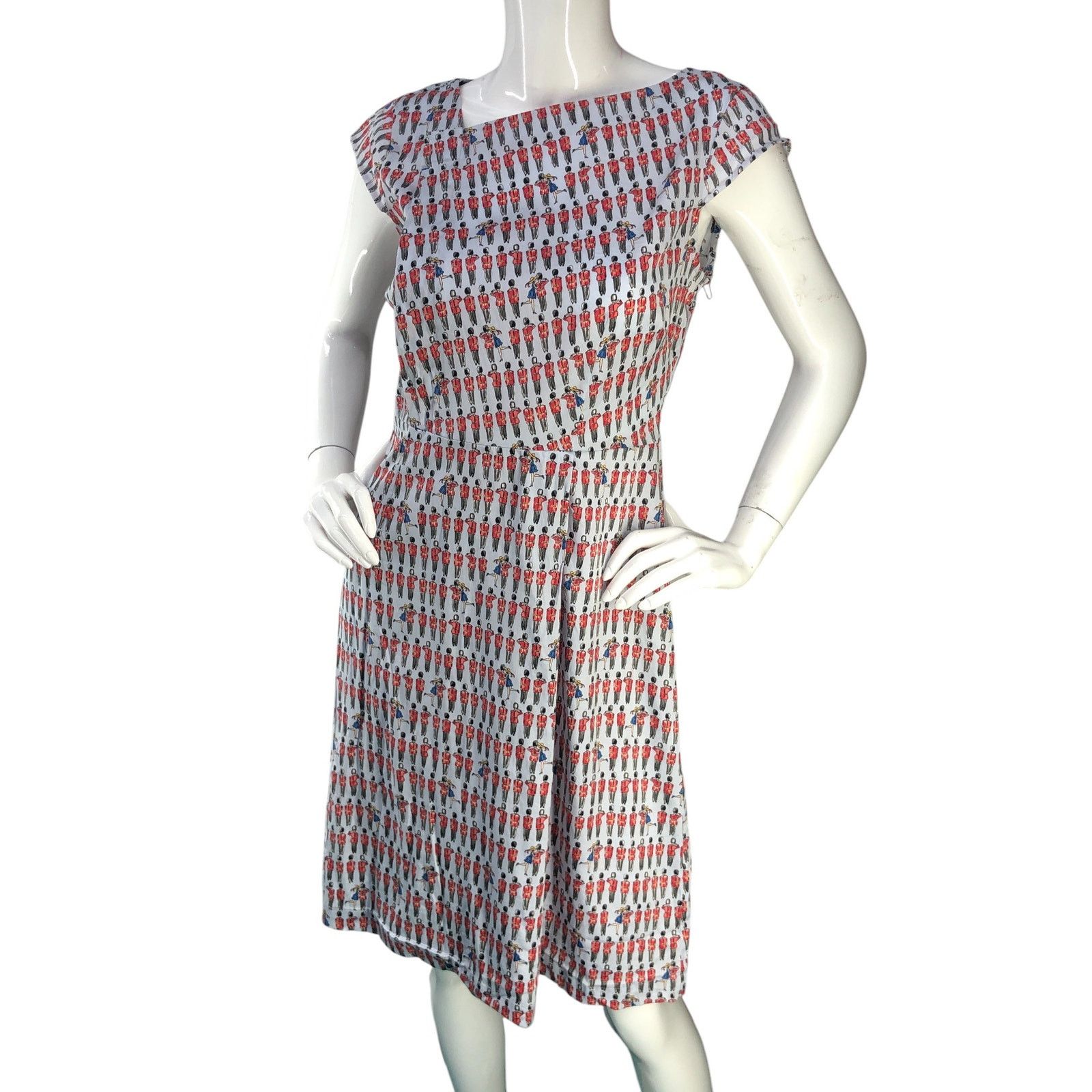 Savile Row The Savile Row Company Sz 2 Dress Royal Guard Novelty Print Size XS / US 0-2 / IT 36-38 - 1 Thumbnail