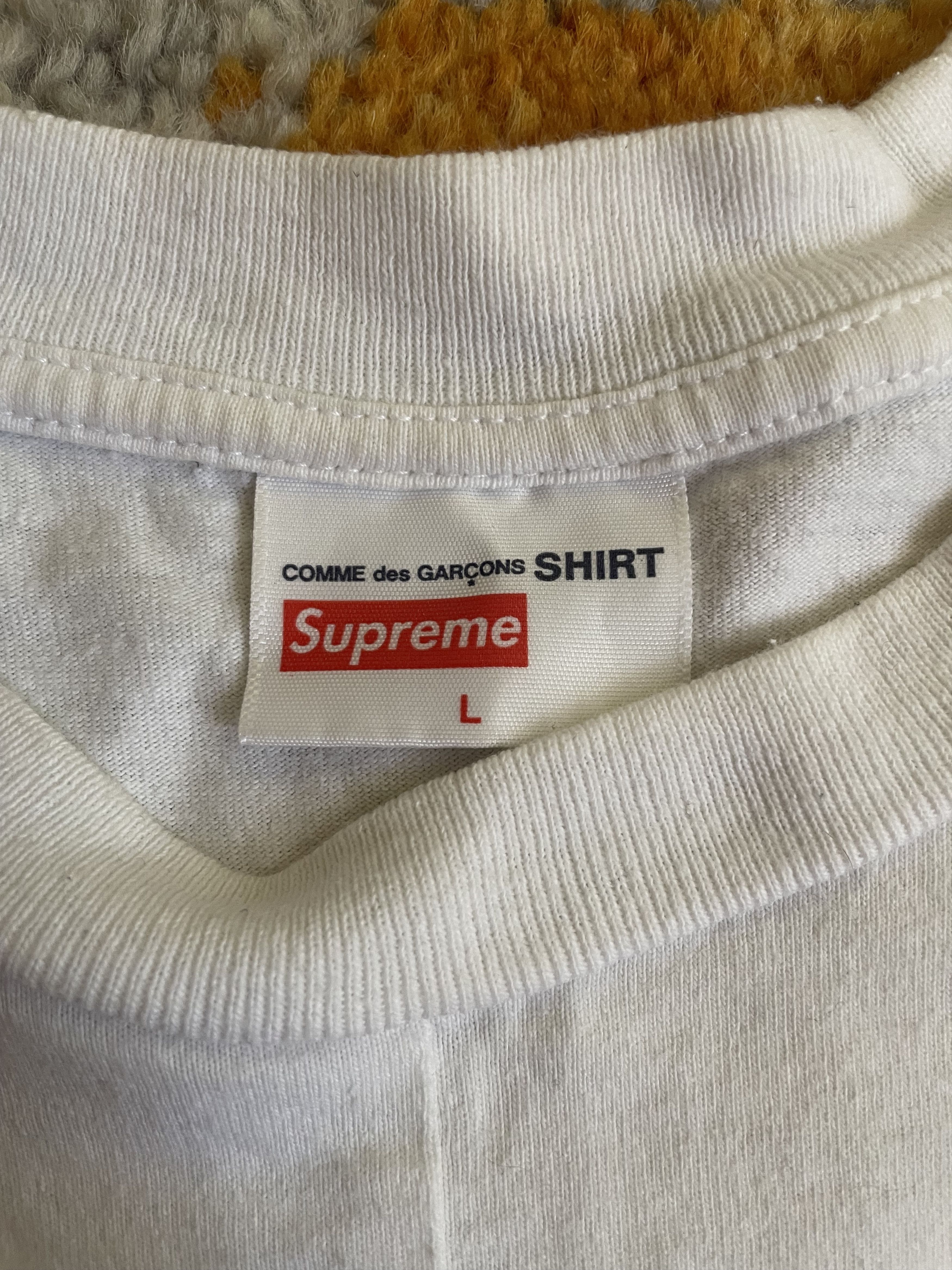 Comme des Garcons SHIRT × Supreme Supreme x Comme des Garcons Shirt Split Box Logo Tee Size US L / EU 52-54 / 3 - 6 Thumbnail