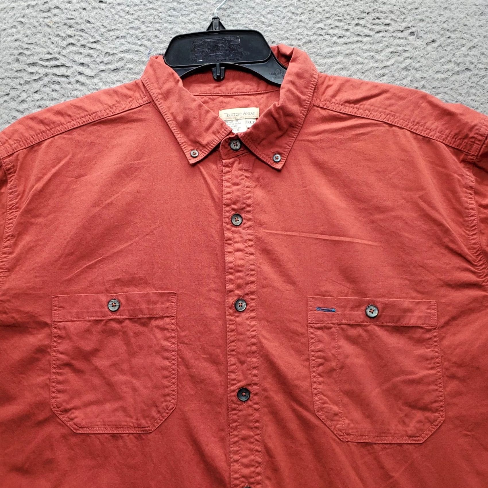 The Territory Ahead Territory Ahead Shirt Mens XLT Red Casual Long Sleeve Button-Down EUC Size US XL / EU 56 / 4 - 7 Thumbnail