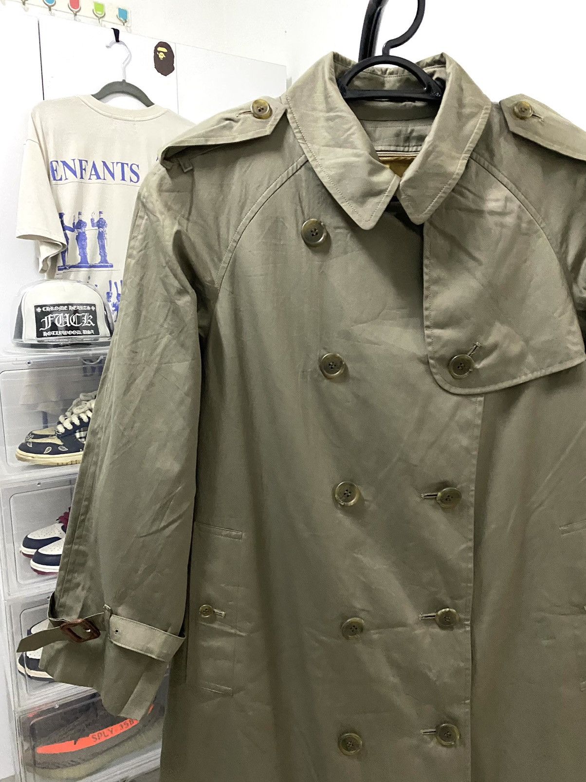 Burberry Vintage Burberrys Nova Check Trench Coat Size L / US 10 / IT 46 - 4 Thumbnail