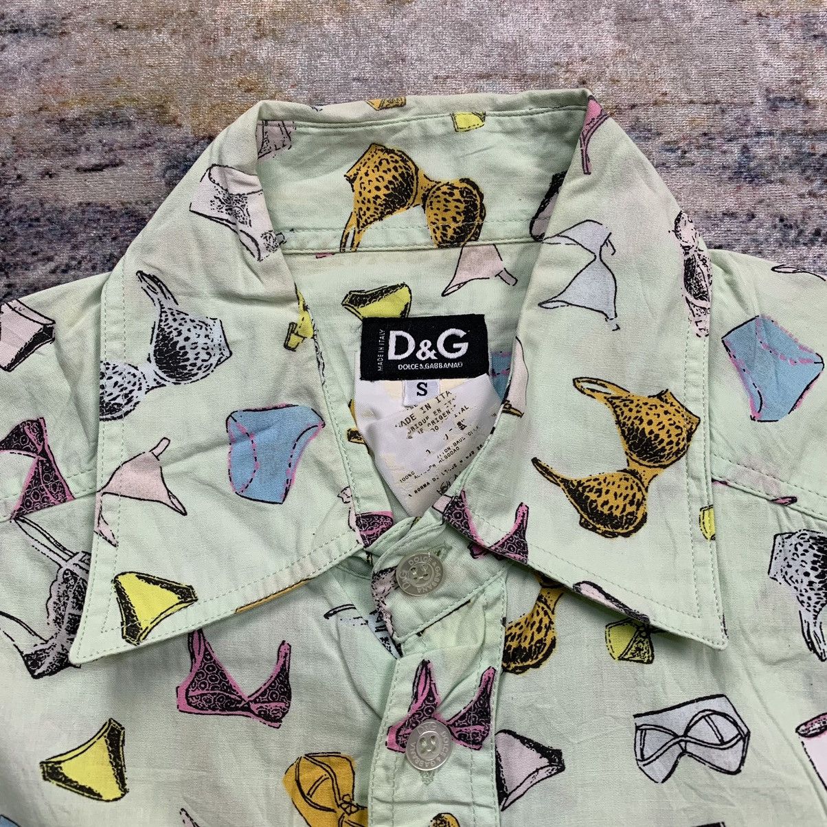Dolce & Gabbana Vintage dolce gabbana all over print button up shirt Size US S / EU 44-46 / 1 - 4 Thumbnail