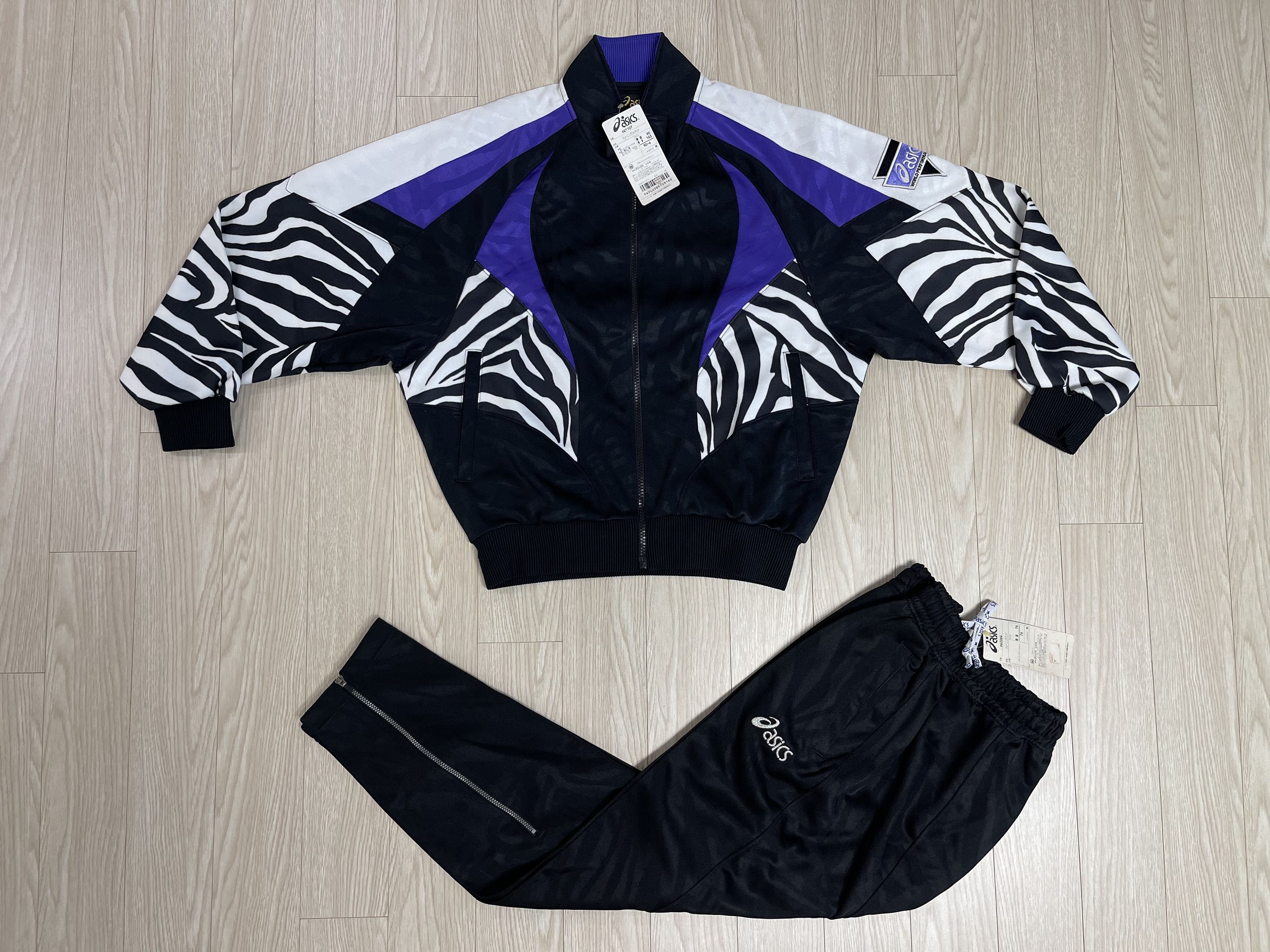 Asics ASICS ZEBRA Old Japan Edition 90’s Vintage Track Top Set Size M / US 6-8 / IT 42-44 - 1 Thumbnail