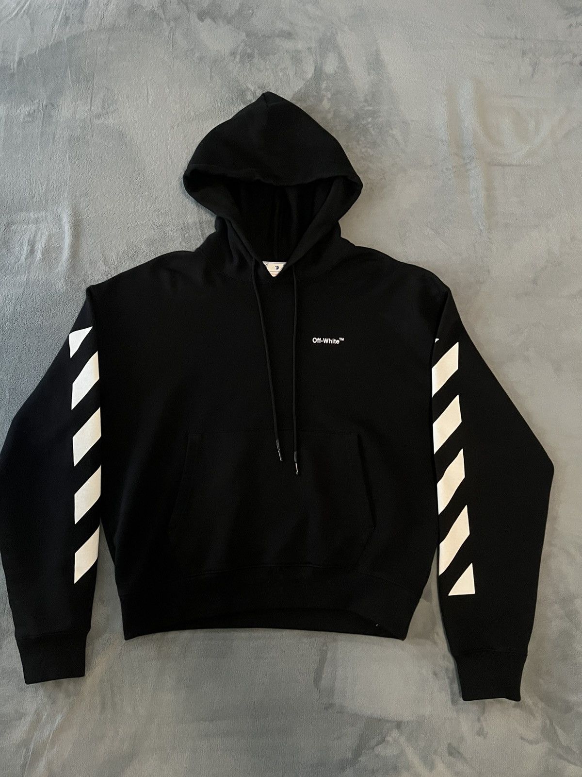 Off-White Off-White Diagonal Helvetica Hoodie Size US L / EU 52-54 / 3 - 1 Thumbnail