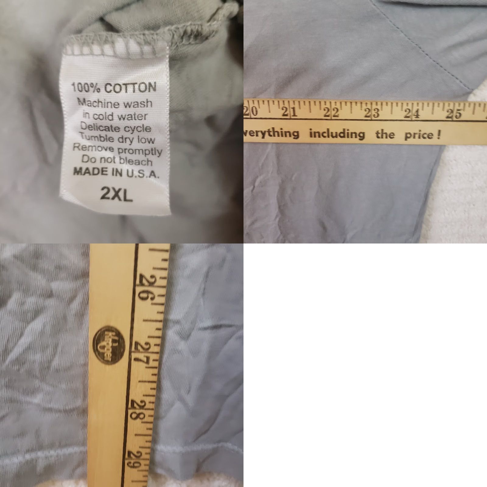 Flint And Tinder Flint and Tinder Mens Gray Supima Cotton Tee Shirt XXL Short Sleeve America Size US XXL / EU 58 / 5 - 8 Thumbnail