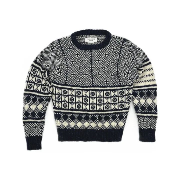 Thom Browne Thom Browne Stylish Knitted Sweater 0079 Size US S / EU 44-46 / 1 - 1 Thumbnail
