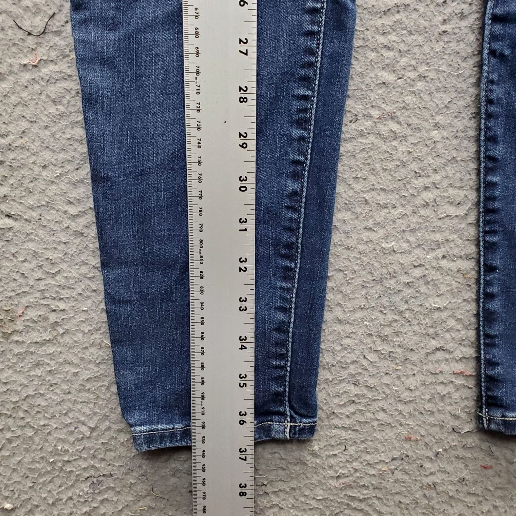 Lucky Brand Lucky Brand Hayden Skinny Jeans Womens Size 2 Blue Denim Mid Rise 5-Pocket Design Vintage: No Streetwear Size 26" / US 2 / IT 38 - 3 Thumbnail