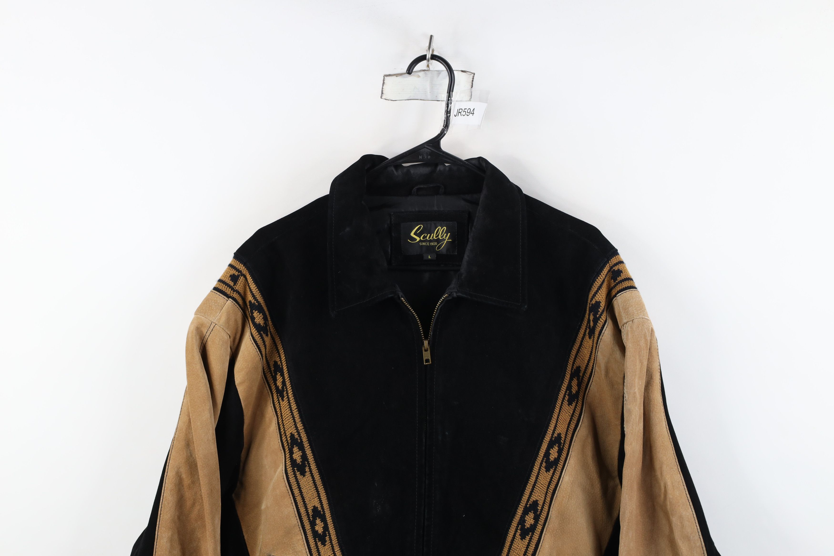 Scully Vintage 90s Scully Western Suede Leather Bomber Jacket Size US L / EU 52-54 / 3 - 2 Thumbnail